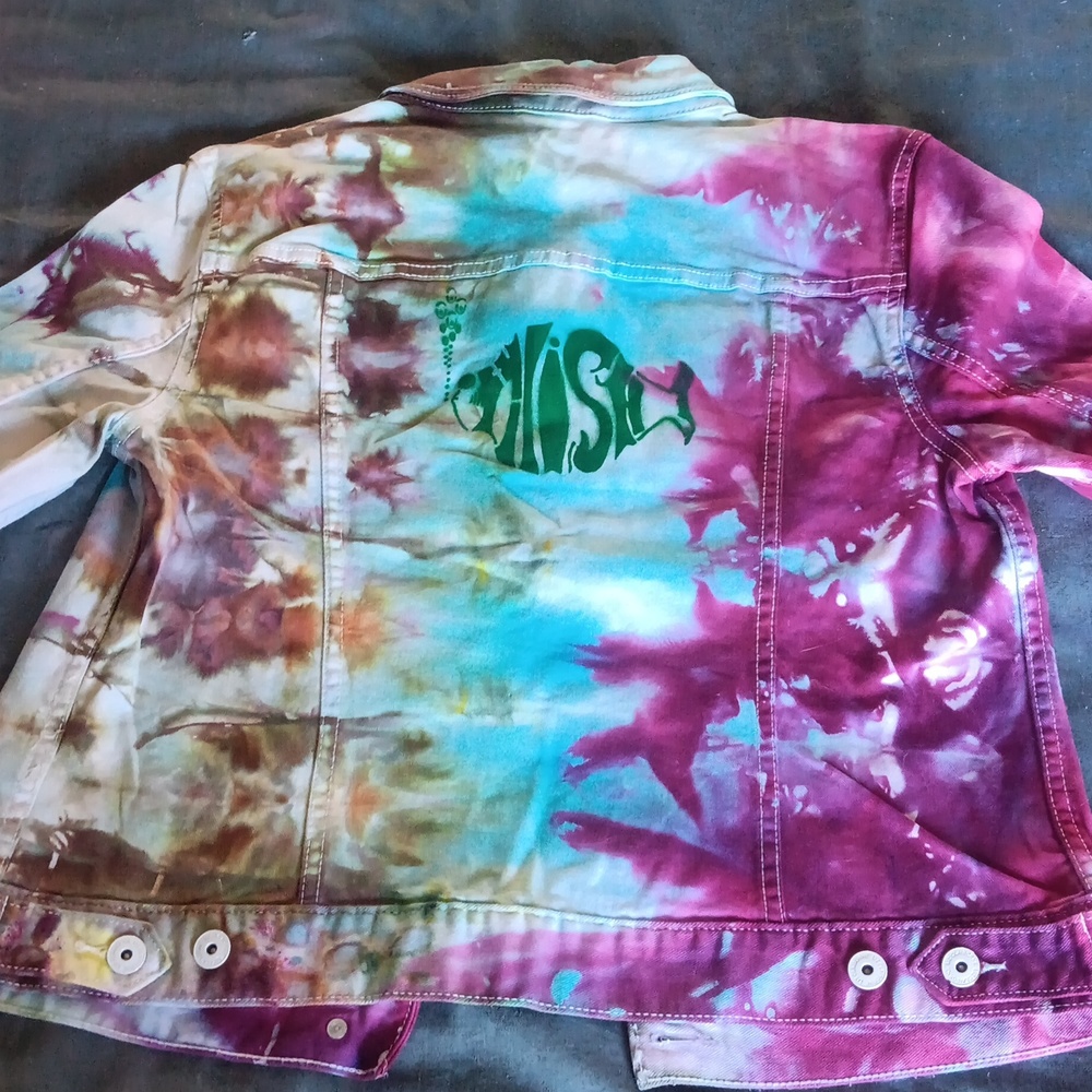 Phish Tie Dye Denim Jacket